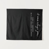 Moderne Hochzeitsfeier Willkommene Custom Boho Wed Wandteppich (Vorderseite (Horizontal))