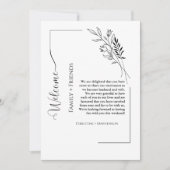 Moderne Hochzeitsfeier & Wochenende Ankündigung (Vorderseite)