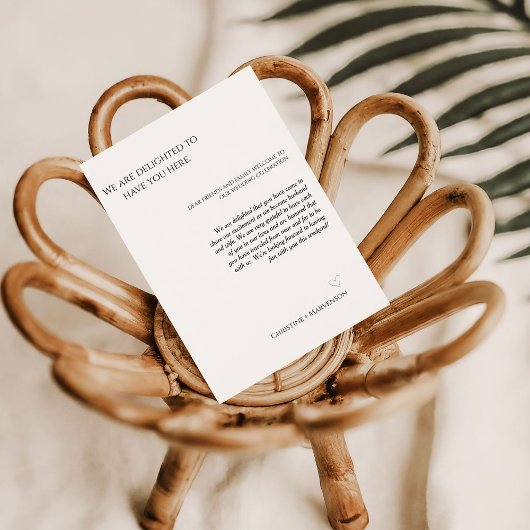 Moderne Hochzeitsfeier & Wochenende Einladung