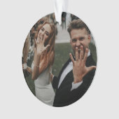 Moderne Hochzeitsfeiern 2024 Ornament (Vorderseite)