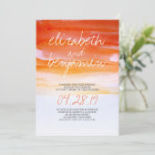 Moderne Hochzeitsfeiern Einladung (Stehend Vorderseite)