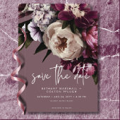 Moderne Hochzeitsfeiern mit Creme Peonies Save The Date