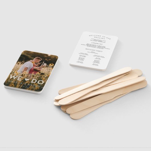 Moderne Hochzeitsförderer, die wir mit Foto machen Fächer (Non-assembled)