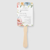 Moderne Hochzeitsförderer mit Foto Fächer (Vorderseite)