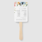 Moderne Hochzeitsförderer mit Foto Fächer (Rückseite)