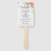 Moderne Hochzeitsförderer mit Foto Fächer (Vorderseite)