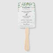 Moderne Hochzeitsförderer mit Foto Fächer (Vorderseite)