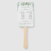 Moderne Hochzeitsförderer mit Foto Fächer (Rückseite)