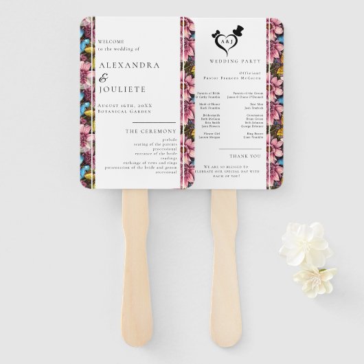 Moderne Hochzeitsförderer mit Foto Fächer (Vorne und Hinten)