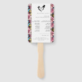 Moderne Hochzeitsförderer mit Foto Fächer (Rückseite)