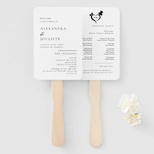 Moderne Hochzeitsförderer mit Foto Fächer