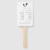 Moderne Hochzeitsförderer mit Foto Fächer (Rückseite)