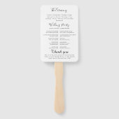 Moderne Hochzeitsförderer mit Foto Fächer (Rückseite)