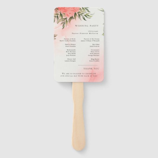 Moderne Hochzeitsförderer mit Foto Fächer (Rückseite)