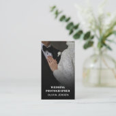 Moderne Hochzeitsfotografie Foto Collage minimal Visitenkarte (Stehend Vorderseite)