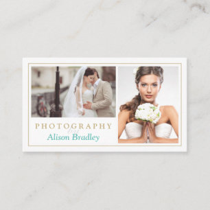 Moderne Hochzeitsfotografie Studio Elegant Stylisc Visitenkarte