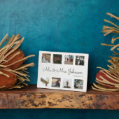 Moderne Hochzeitsfotografie vereinbaren Mr. & Mrs. Fotoplatte (Seite)