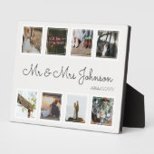 Moderne Hochzeitsfotografie vereinbaren Mr. & Mrs. Fotoplatte (Seite)