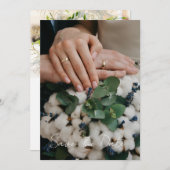 Moderne Hochzeitsfotos mit Schrift - "Save the Dat Save The Date (Vorne/Hinten)