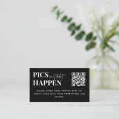 Moderne Hochzeitsfotos oder der QR-Code ist nicht Begleitkarte (Stehend Vorderseite)