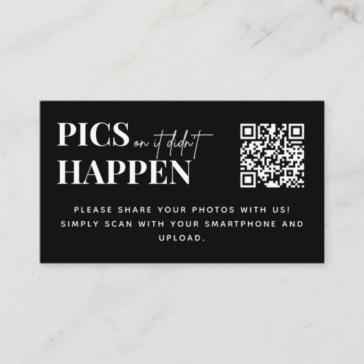 Moderne Hochzeitsfotos oder der QR-Code ist nicht Begleitkarte (Vorderseite)