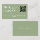 Moderne Hochzeitsfotos oder der QR-Code ist nicht Begleitkarte (Vorne/Hinten)