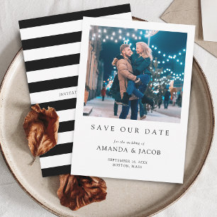 Moderne Hochzeitsfotos Save The Date