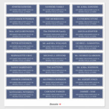 Moderne Hochzeitsgast-Adresse der Marine