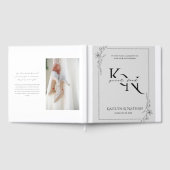 Moderne Hochzeitsgästebuch-Unterschrift – Minimali Gästebuch (Voll)