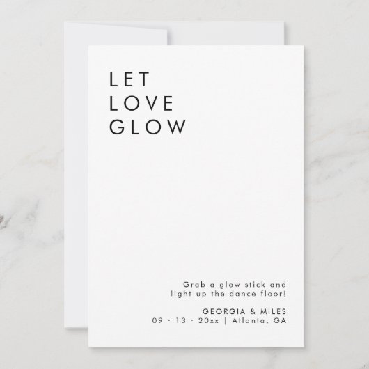 Moderne Hochzeitsglanz-Hochzeitsstiftung abschicke Einladung (Vorderseite)