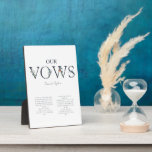 Moderne Hochzeitsgrün Fotoplatte<br><div class="desc">Einfache moderne Hochzeitsvows Grüntafel</div>