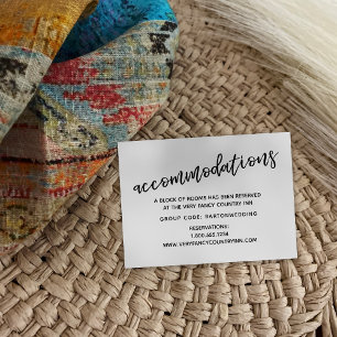 Moderne Hochzeitsheime mit Lässiger Handschrift Begleitkarte