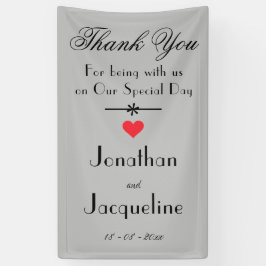 Moderne Hochzeitskabine mit Personalisiertem Foto Banner