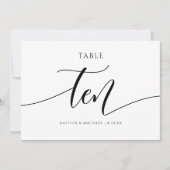 Moderne Hochzeitskalligraphie - 10 Einladung (Vorderseite)