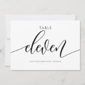 Moderne Hochzeitskalligraphie - 11 Einladung (Vorderseite)