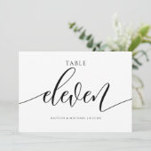 Moderne Hochzeitskalligraphie - 11 Einladung (Stehend Vorderseite)