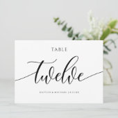 Moderne Hochzeitskalligraphie - 12 Einladung (Stehend Vorderseite)