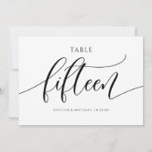 Moderne Hochzeitskalligraphie - 15 Einladung (Rückseite)