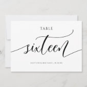 Moderne Hochzeitskalligraphie - 16 Einladung (Vorderseite)