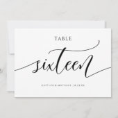 Moderne Hochzeitskalligraphie - 16 Einladung (Rückseite)