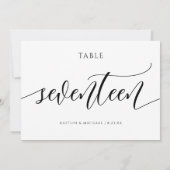 Moderne Hochzeitskalligraphie - 17 Einladung (Rückseite)