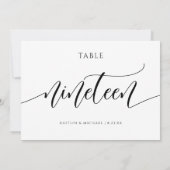 Moderne Hochzeitskalligraphie - 19 Einladung (Rückseite)