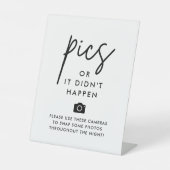 Moderne Hochzeitskamera-Bilder oder das ist nicht  Sockelschild (Vorderseite)