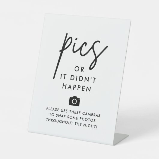 Moderne Hochzeitskamera-Bilder oder das ist nicht Sockelschild (Vorderseite)