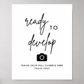 Moderne Hochzeitskamera Poster (Vorne)