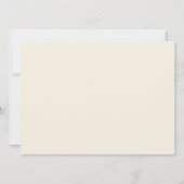 Moderne Hochzeitskarte Einladung (Rückseite)