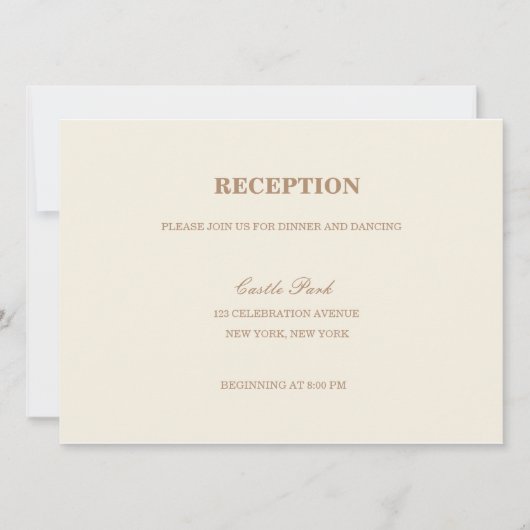 Moderne Hochzeitskarte Einladung (Vorderseite)