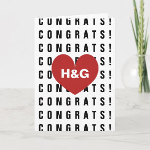 Moderne Hochzeitskarte für das Glückwunsch an Neug Feiertagskarte