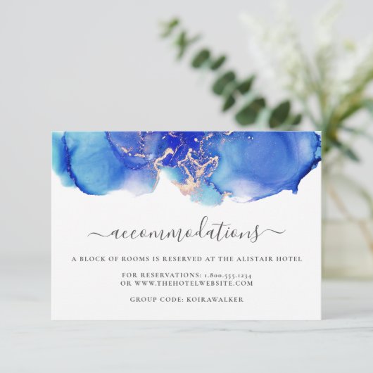 Moderne Hochzeitskarte für Wasserfarben Einladung (Stehend Vorderseite)