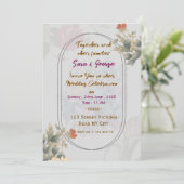 Moderne Hochzeitskarten  Einladung (Stehend Vorderseite)